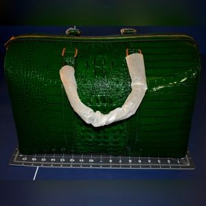 Green Travel Duffel Crocodile